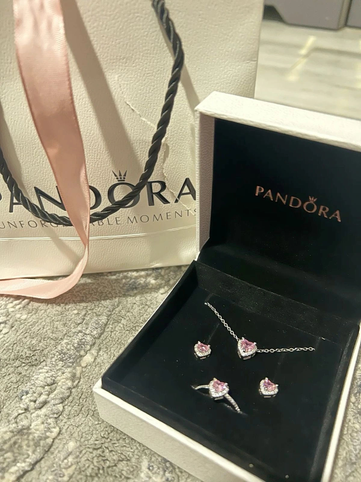 Parure Pandora 3 Pieces Acier ( La Haute Qualité Garentie ) ⭐