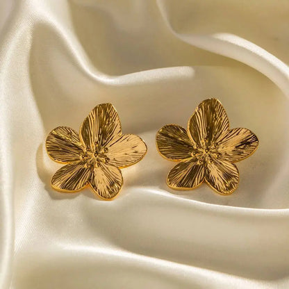 Boucle d'oreilles FLORA 🌸 Acier Inoxydable (La Haute Qualité Garentie) ⭐