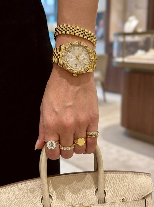 Montre Rolex Rond Doré 💛