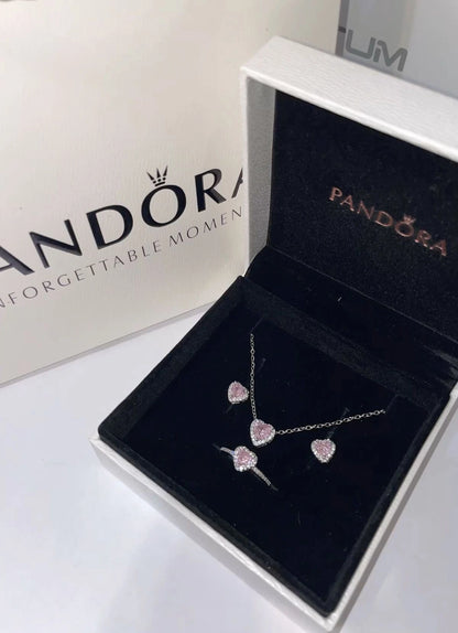 Parure Pandora 3 Pieces Acier ( La Haute Qualité Garentie ) ⭐