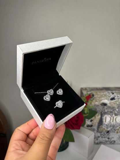 Parure Pandora 3 Pieces Acier ( La Haute Qualité Garentie ) ⭐