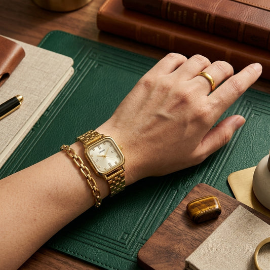 Montre Casio Doré Cadre Caré 💛