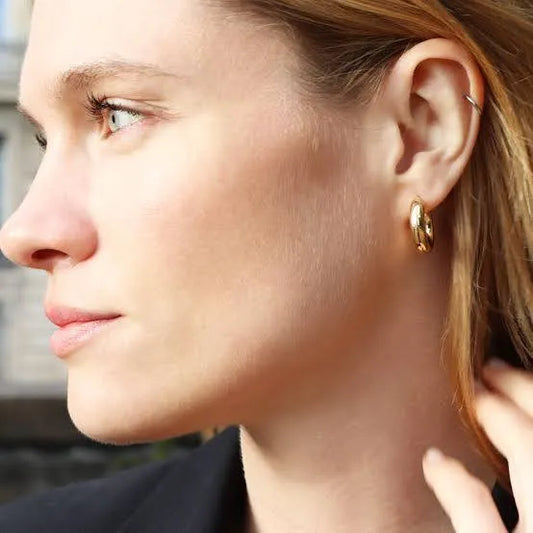 Boucle d'oreilles CEROLE Acier (La Haute Qualité Garentie) ⭐